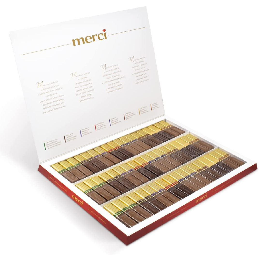 STORCK - MERCI Finest Selection Milk + Dark Chocolate 250g - German  Production