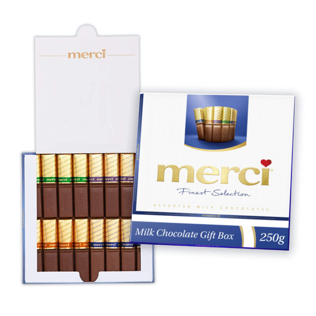 STORCK - MERCI Finest Selection Milk + Dark Chocolate 250g - German  Production