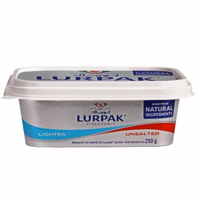 Lurpak Spreadable Light Butter Unsalted 250 g