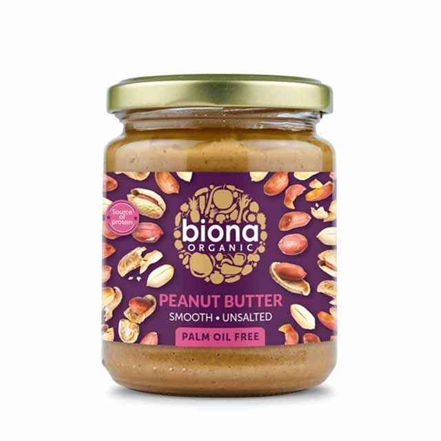 Biona Organic Smooth Peanut Butter 250 g