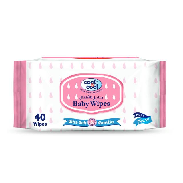 Cool & Cool Baby Wipes Ultra Soft 40pcs