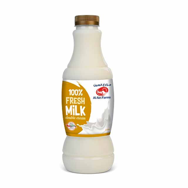 Al Ain Farms Double Cream Fresh Milk, 500ml