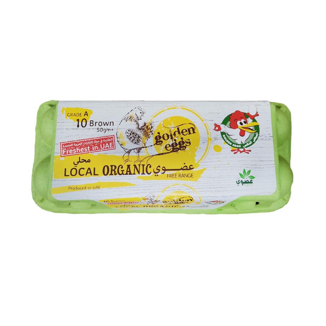 Golden Eggs Brown Organic Eggs 10 pcs