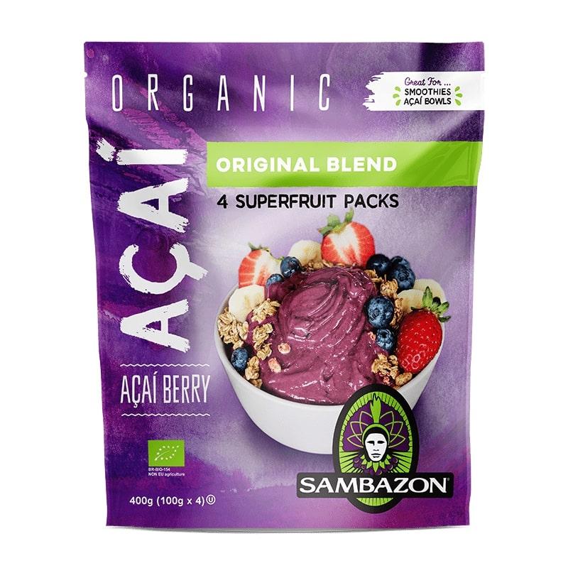 Sambazon Organic Original Acai Berry Guarana Fruit Puree 400 g