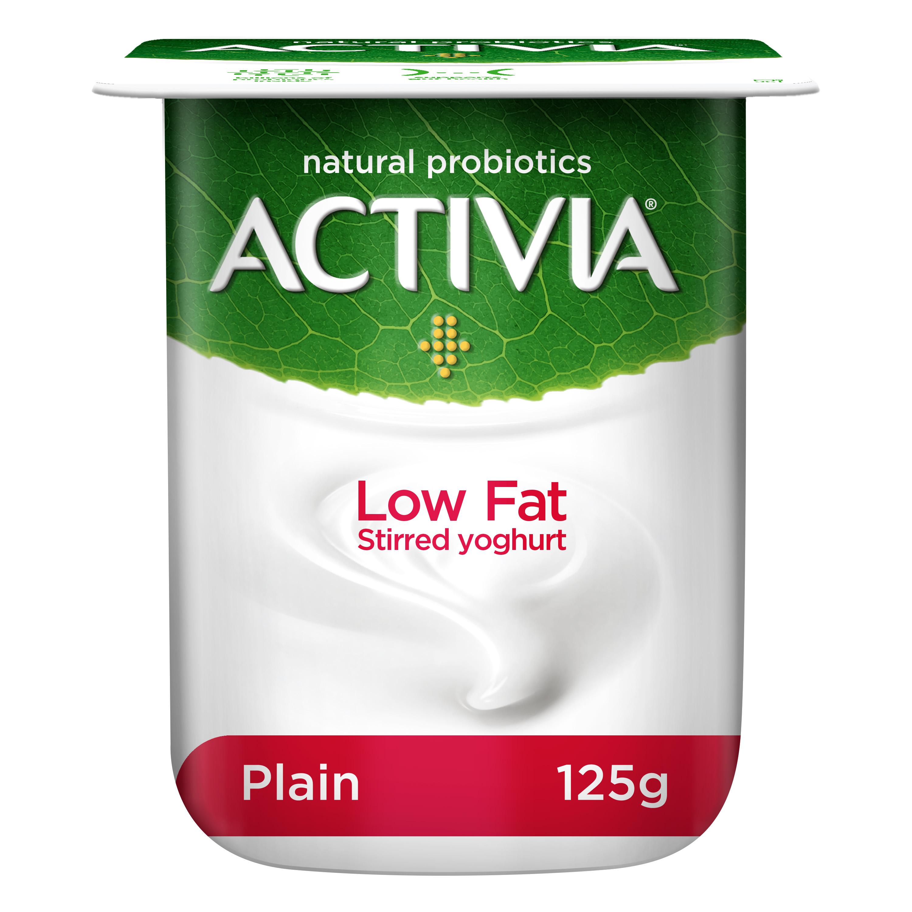 Activia Stirred Yoghurt Low Fat Plain 125 g
