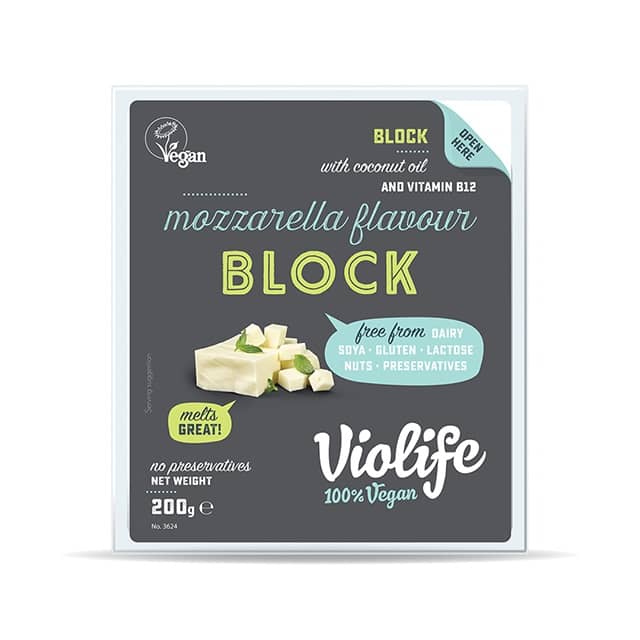 Violife Vegan Mozzarella Flavour Block Cheese 200 g