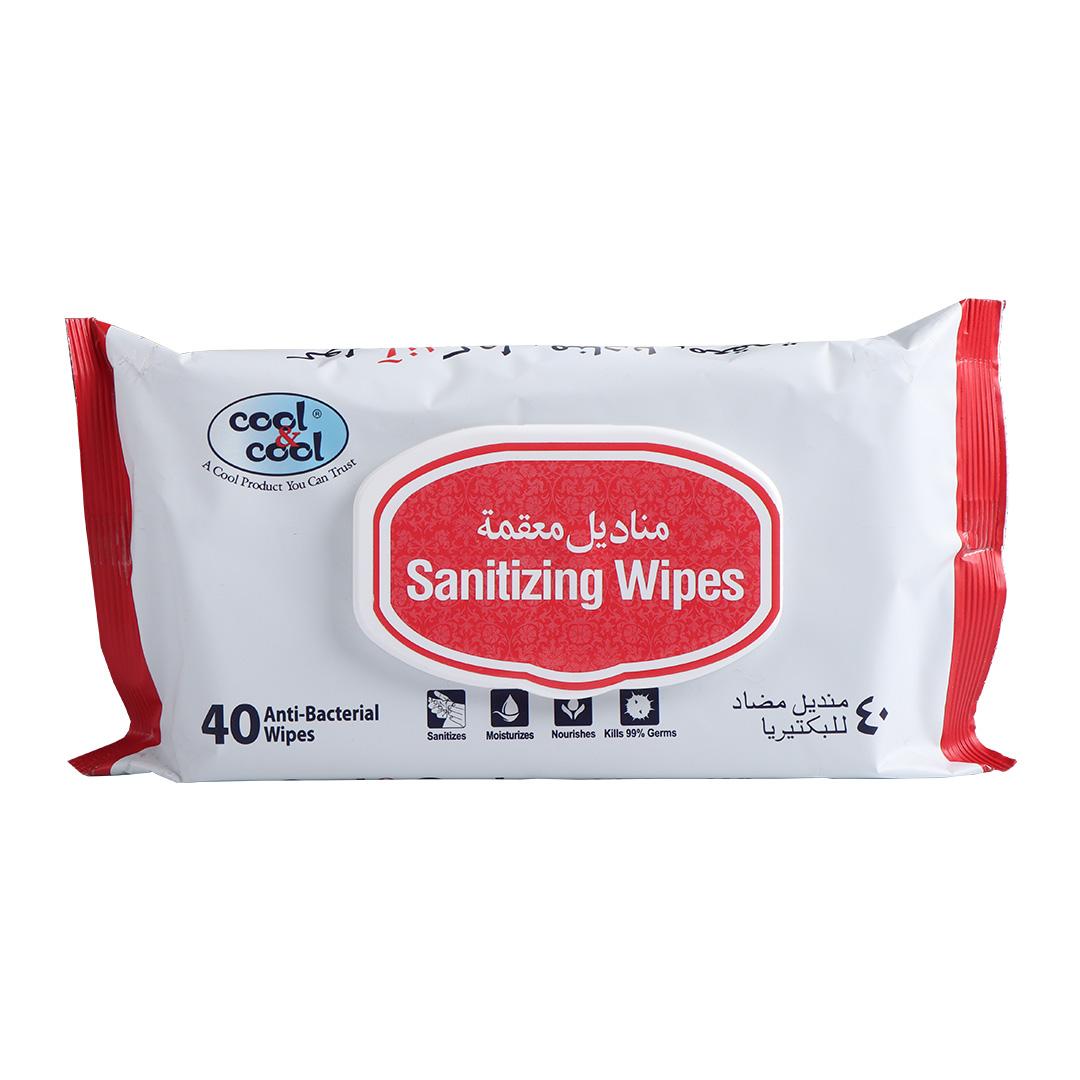 Cool & Cool Antibacterial Wipes